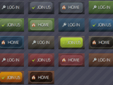 Round Bars Button Templates